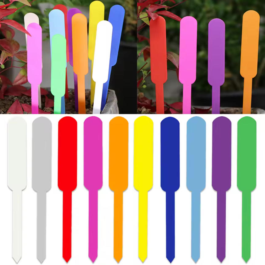 Gardening Tools Labeled - 100 Etichette Impermeabili in Plastica per