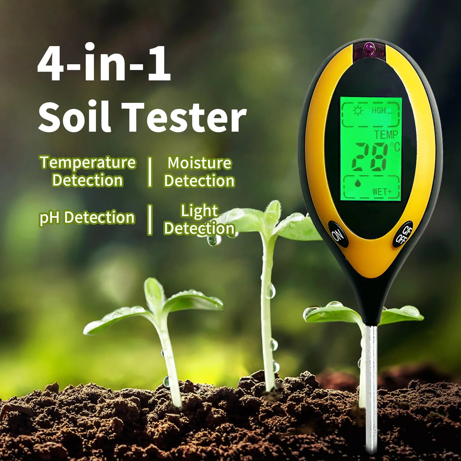 Soil Ph Meter - Tester Portatile per PH e Umidità