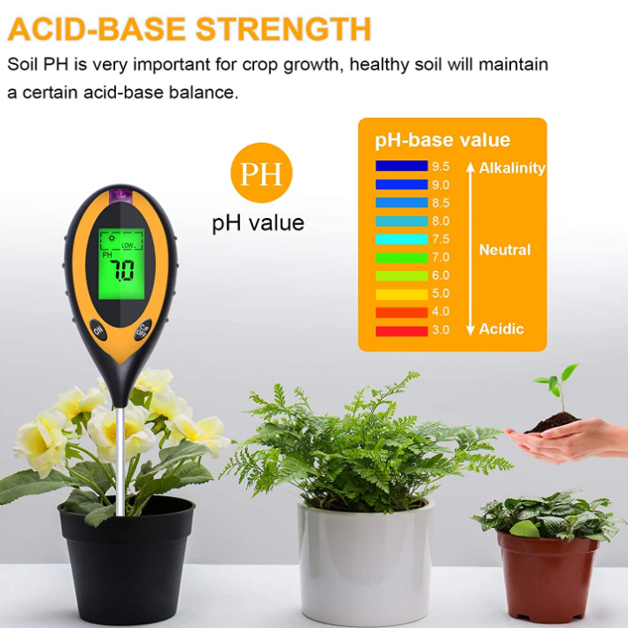 Tester 4 in 1 per pH, Luce, Te - Soil Ph Meter recensione e prezzo