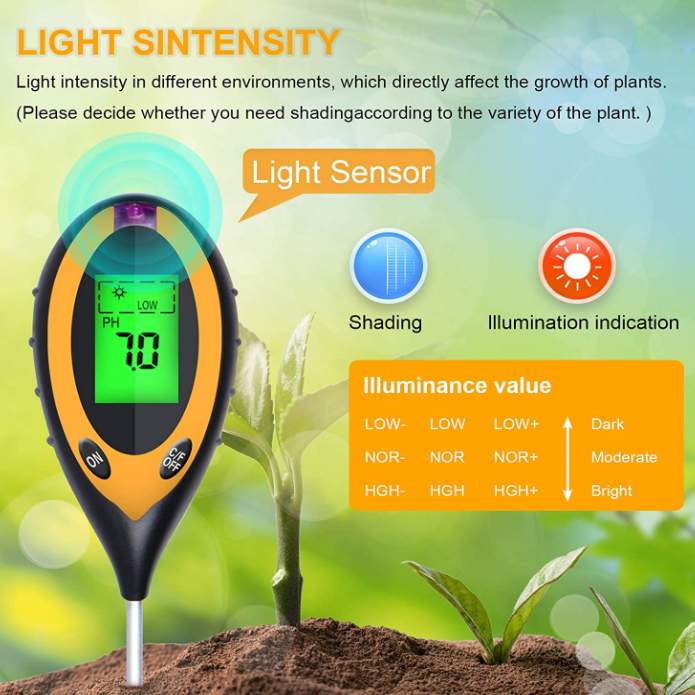 Tester 4 in 1 per pH, Luce, Te - Soil Ph Meter recensione e prezzo