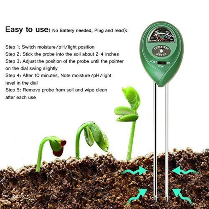 Misuratore PH da giardino Luce - Soil Ph Meter recensione e prezzo