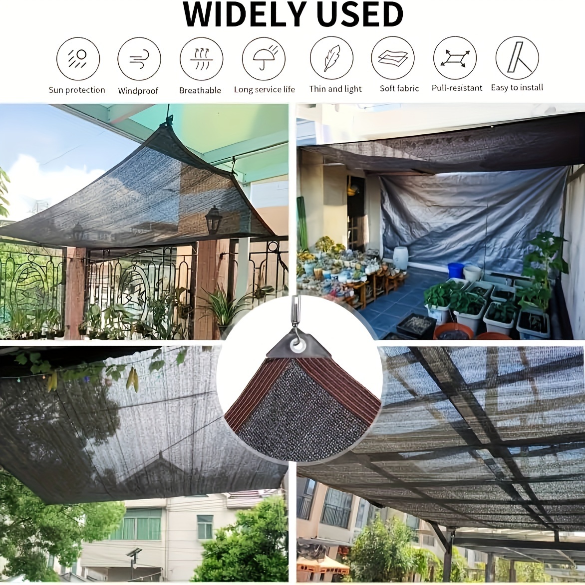 2-15m Nero Parasole Rete Paras - Garden Netting Cover recensione e prezzo